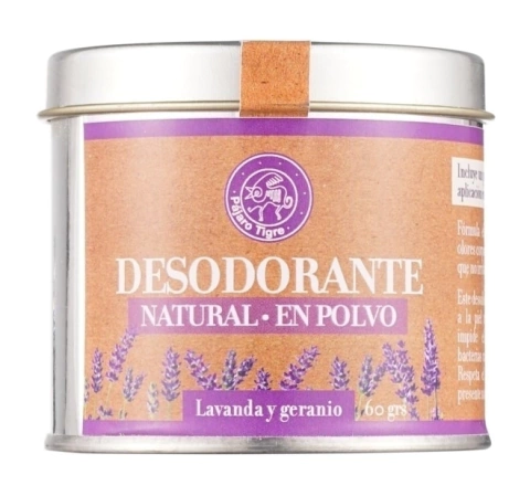 Desodorante en polvo -Lavanda y geranio-