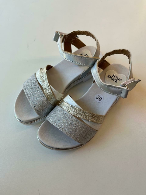 SANDALIAS PLATA METALIZADA (295)