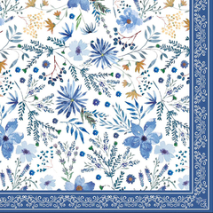 Mantel Blue Flowers - Memisart