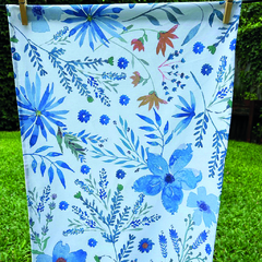 Maxi Repasador de gabardina "BLUE FLOWERS" en internet