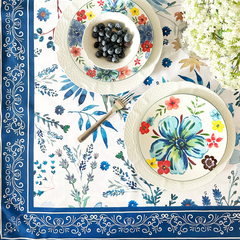 Mantel Blue Flowers