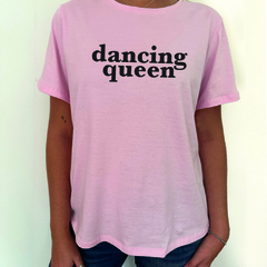 Remera PINK de algodón "Dancing queen" - comprar online