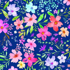 Delantal de cocina Blue Flowers - comprar online