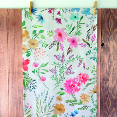 Maxi Repasador de gabardina "PINK GARDEN"