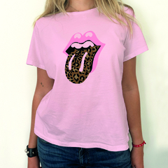 Remera PINK de algodón "Rolling Print"