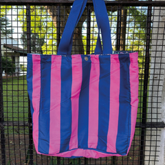 New tote BLUE FLOWERS reversible - tienda online