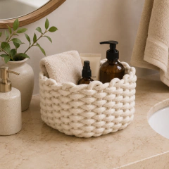 CONTENEDOR TEJIDO NATURAL CHICO - comprar online