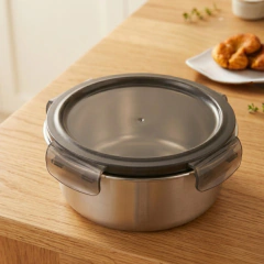 CONTENEDOR ACERO INOX REDONDO 650 ML