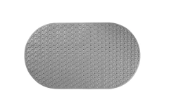 ALFOMBRA OVALADA ANTIDESLIZANTE GRIS - comprar online