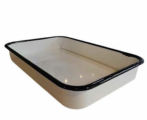 FUENTE RECTANGULAR ENLOZADA ENALMELWARE 30X20X4