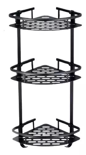 ESQUINERO TRIPLE CON BASE ALUMINIO NEGRO