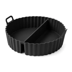 MOLDE AIR FRYER SILICONA REDONDO C/DIVISION 20 CM