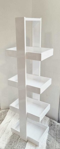 ORGANIZADOR CANASTA 4 LAQUEADO BLANCO 25X30X100 CM - Pranzo bazar