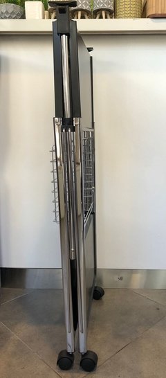 Imagen de CARRO AUXILIAR BELGIUM 2 ESTANTES BCO/NE