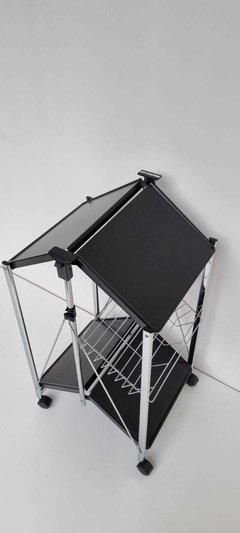 CARRO AUXILIAR BELGIUM 2 ESTANTES BCO/NE - Pranzo bazar