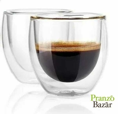 VASO DOBLE VIDRIO BOROSILICATO EXPRESSO 80ML