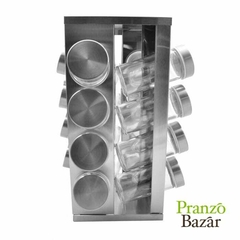 ESPECIERO ACERO INOX 16 PZAS