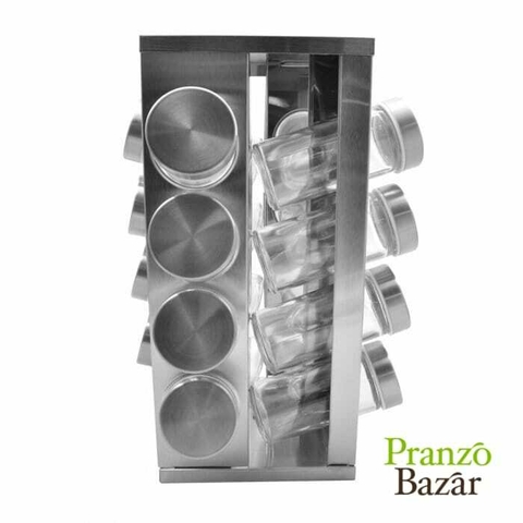 ESPECIERO ACERO INOX 16 PZAS