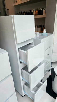 CAJONERA BLANCA LAQ 4 CAJONES LISA 20X30X80 CM en internet