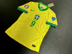 Camiseta Nike Brasil Vaporknit Titular Endrick 9 2024 2025 Match en internet