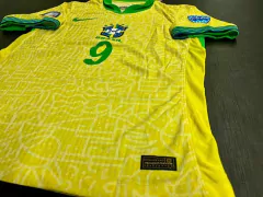 Camiseta Nike Brasil Vaporknit Titular Endrick 9 2024 2025 Match - tienda online