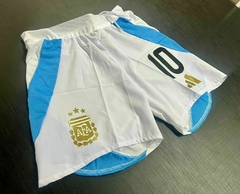 Short adidas Argentina 3 estrellas Blanco Messi 10 2024 2025 Match