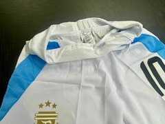 Short adidas Argentina 3 estrellas Blanco Messi 10 2024 2025 Match - Roda Indumentaria