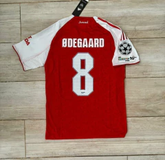 Camiseta Adidas Heat.Rdy Arsenal Titular Odegaard 8 2025 2026 Parches UCL Match - comprar online