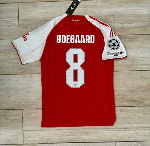 Camiseta Adidas Heat.Rdy Arsenal Titular Odegaard 8 2025 2026 Parches UCL Match - comprar online