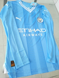 Camiseta Puma Manchester City Manga Larga Titular 2023 2024 Match en internet