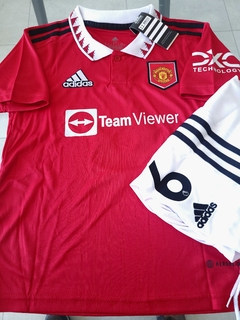 Kit Niño Camiseta + Short Manchester United Titular Lisandro Martinez #6 2022 2023 - comprar online