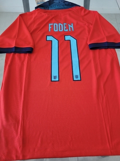 Camiseta Nike Inglaterra Roja Foden 11 2022 2023 Qatar - Roda Indumentaria