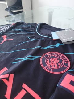 Camiseta Puma Authentic Manchester City Negra Julian Alvarez 19 2023 2024 Match - tienda online