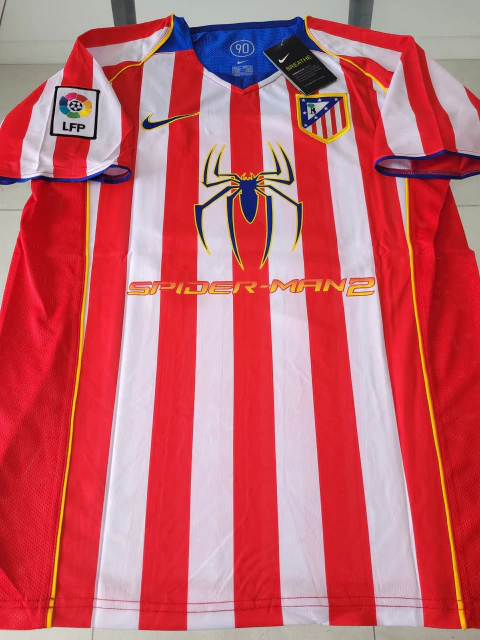 Camiseta Puma Retro Atletico Madrid Spiderman 2 Simeone #14 2004 2005
