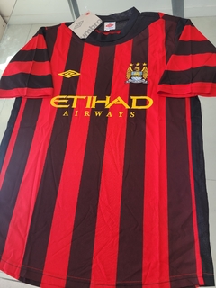Imagen de Camiseta Umbro Retro Manchester City Suplente Negra y Roja 2011 2012 #SALE