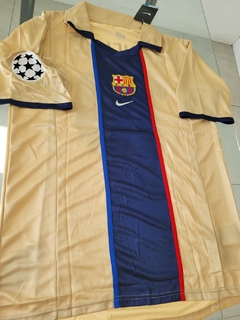 Camiseta Nike Barcelona Retro Dorada Riquelme #10 2002 2003 - Roda Indumentaria