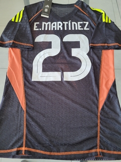 Camiseta adidas Argentina HeatRdy Negra Arquero Dibu Martinez 23 Parche Campeon 2024 2025 3 Estrellas Match - Roda Indumentaria
