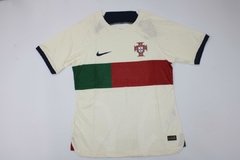 Camiseta Nike Portugal Vaporknit Suplente Blanca 2022 2023 Qatar Match