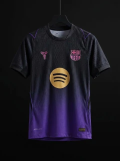 Camiseta Nike Vaporknit Barcelona Suplente Negra y Violeta 2026 2027 Match
