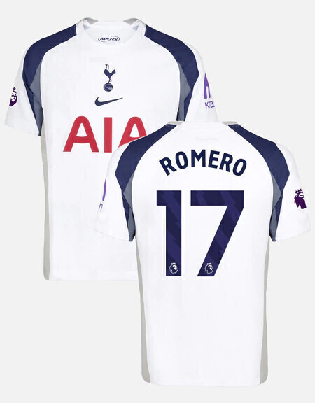 Camiseta Nike Vaporknit Tottenham Titular Cuti Romero 17 2025 2026 Parches Premier League - comprar online