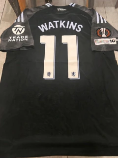 Camiseta Adidas HeatRdy Aston Villa Suplente Negra Watkins 11 2025 2026 Match