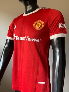 Camiseta adidas Manchester United HeatRdy Titular Ronaldo 7 2021 2022 Match - Roda Indumentaria
