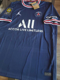 Camiseta Nike Jordan PSG Titular 2021 2022 #10 Messi Parches Ligue 1 - Roda Indumentaria