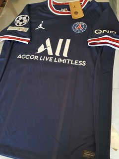 Camiseta Nike Jordan PSG Titular 2021 2022 #10 Messi UCL Parches Champions en internet