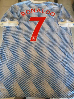 Camiseta adidas Manchester United HeatRdy Suplente Celeste Ronaldo 7 2021 2022 Match