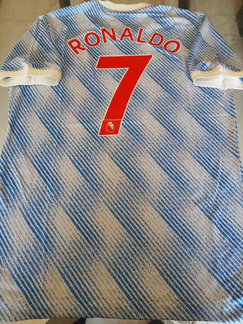 Camiseta adidas Manchester United HeatRdy Suplente Celeste Ronaldo 7 2021 2022 Match
