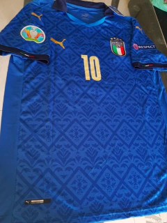 Camiseta Puma Italia Titular 2020 2021 Insigne #10 Parches Euro 2020 en internet