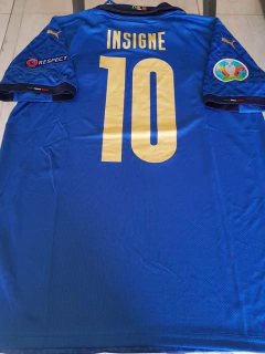 Camiseta Puma Italia Titular 2020 2021 Insigne #10 Parches Euro 2020 - Roda Indumentaria