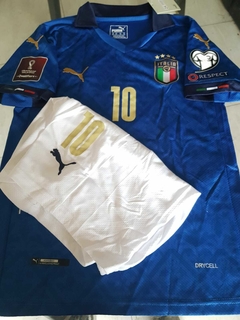 Kit Niño Camiseta + Short Puma Italia Titular Insigne 10 2021 2022 - comprar online