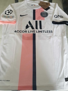 Camiseta Nike PSG Vaporknit Suplente Blanca Messi 30 2021 2022 Match UCL - comprar online